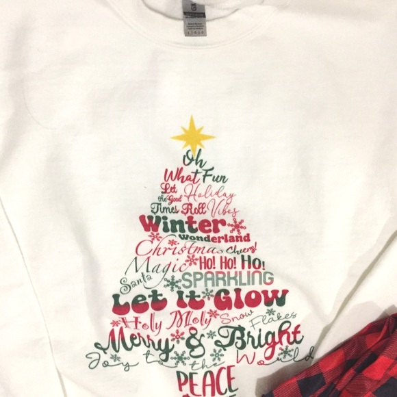 🌹HP🌹Christmas Holiday Vibe Lounge Sweatshirt & Pants Set -Please Read - Picture 3 of 7